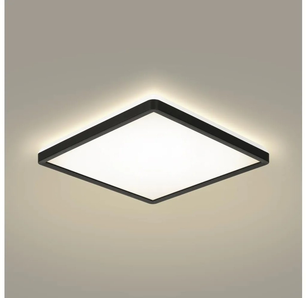 Brilagi - LED Kúpeľňové svietidlo ULTRA SLIM LED/18W/230V 30x30 cm čierna IP54