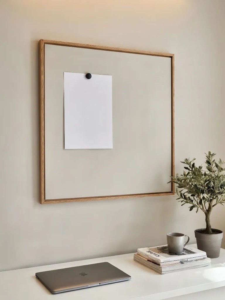 Toptabule.sk  Magnetická tabuľa AirBoard Premium Svetlosivá 70x70 cm