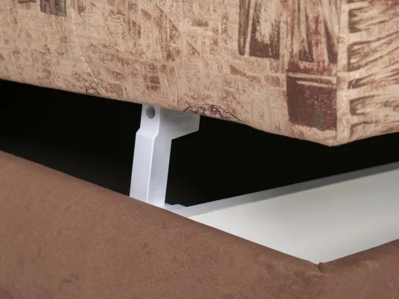 Polohovacia posteľ Alex 120, hnedá (č.213/49 , matrace b do 120 kg)