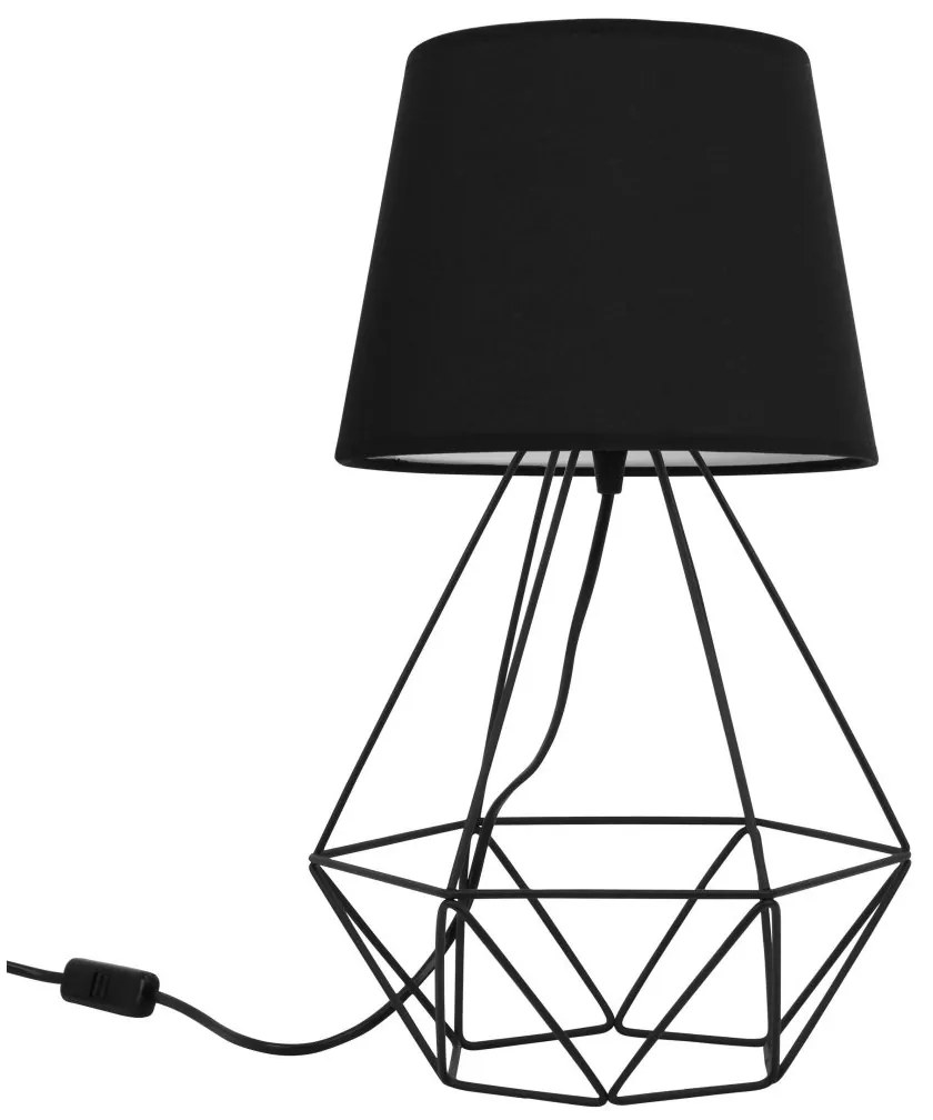 Stolná lampa Milano, 1x textilné tienidlo (výber zo 4 farieb), (výber z 3 farieb konštrukcie), d