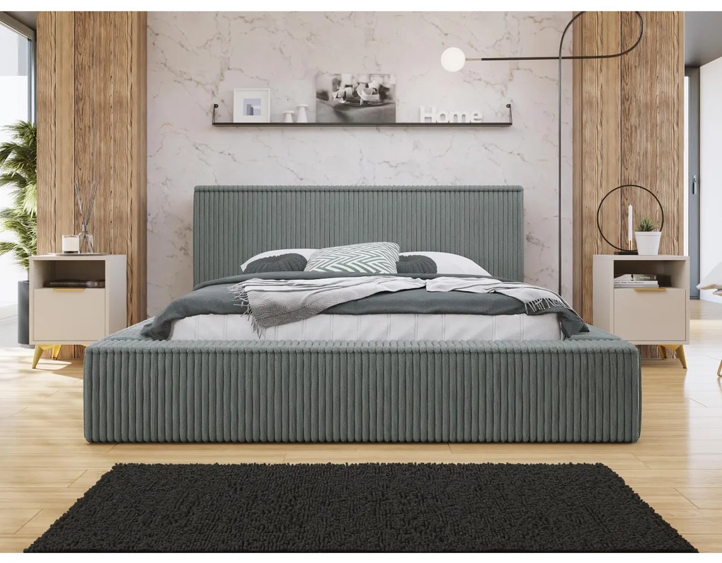 Manželská posteľ s úložným priestorom Gritta S, Dostupné poťahy: Top Sztruks 95, Rozmer postele: 180x200