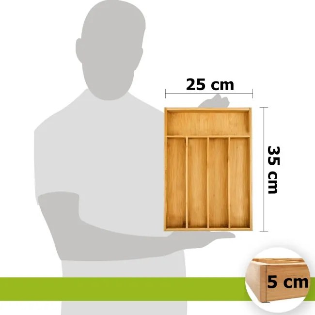 Organizér na príbory GAEL bambusový