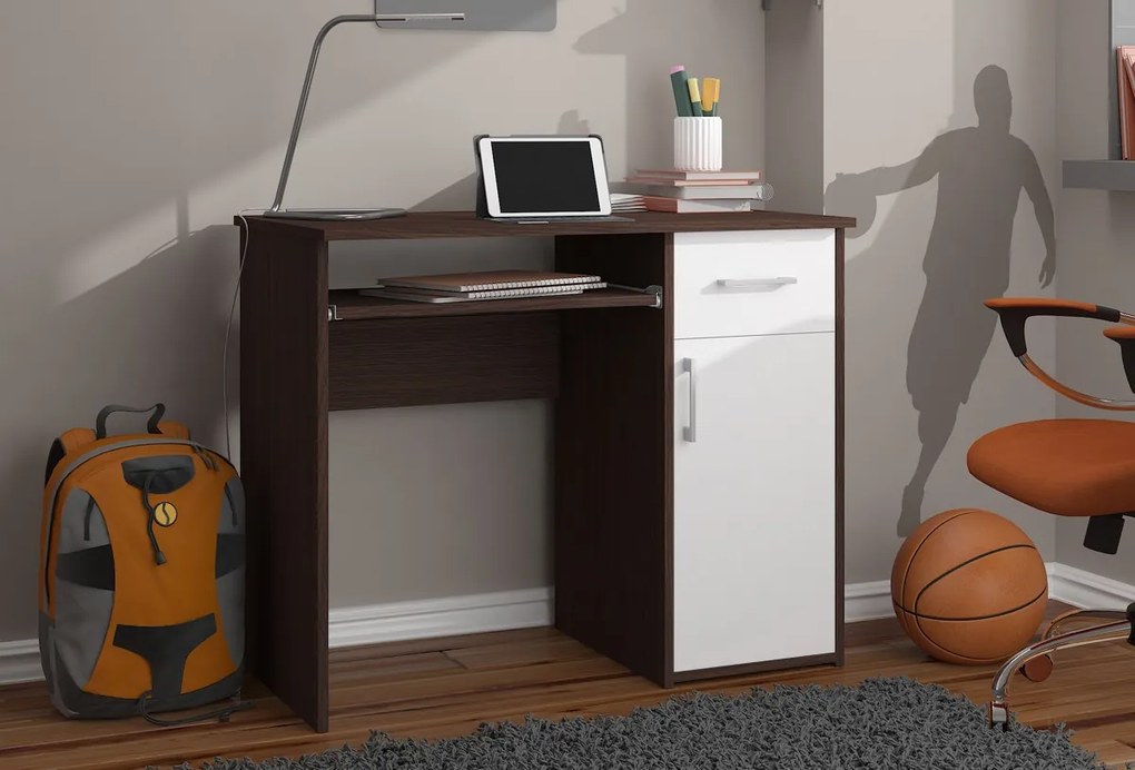PC stolík Padma (wenge + biela). Akcia -12%. Vlastná spoľahlivá doprava až k Vám domov. 1068864