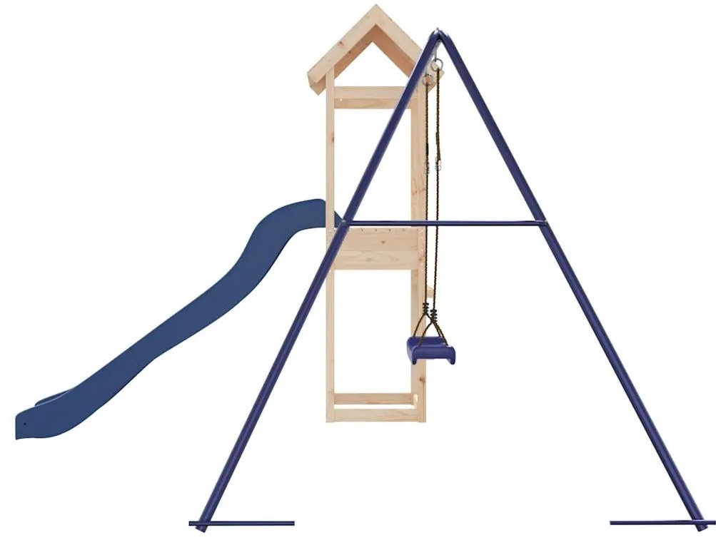 Vonkajšia súprava na hranie masívna borovica