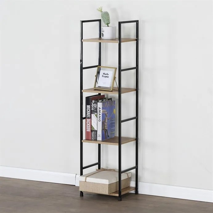 BONTEC Regál, mdf, hnedá, GD-214 OAK Farba: Hnedá