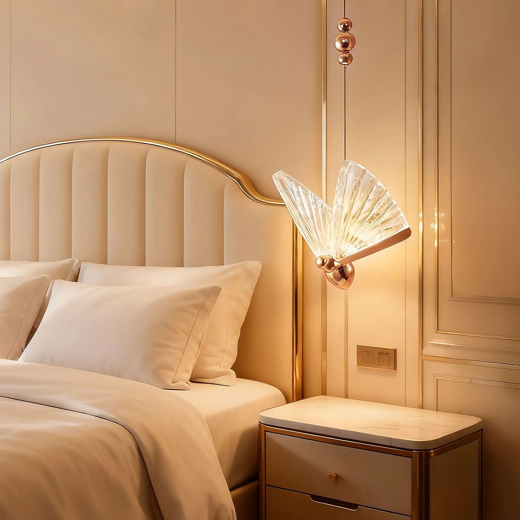 Toolight Toolight, LED závesné svietidlo 5W, 3000K, 1000lm, LHJ105-1CP, ružové zlato, OSW-50069