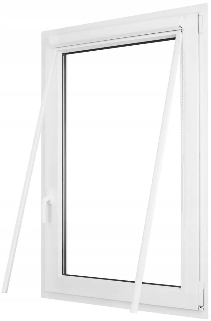 Dekodum Klasická mini roleta v bielej kazete, farba látky Biela Šířka (cm): 80, Dĺžka (cm): 150, Strana mechanizmu: Práva