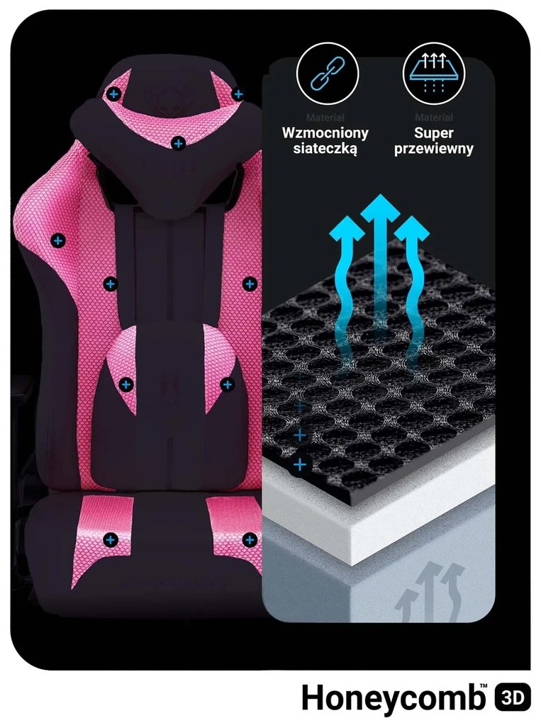 Látkové herné kreslo Diablo X-Player 2.0 Normal Size, Marshmallow Pink/ ružové