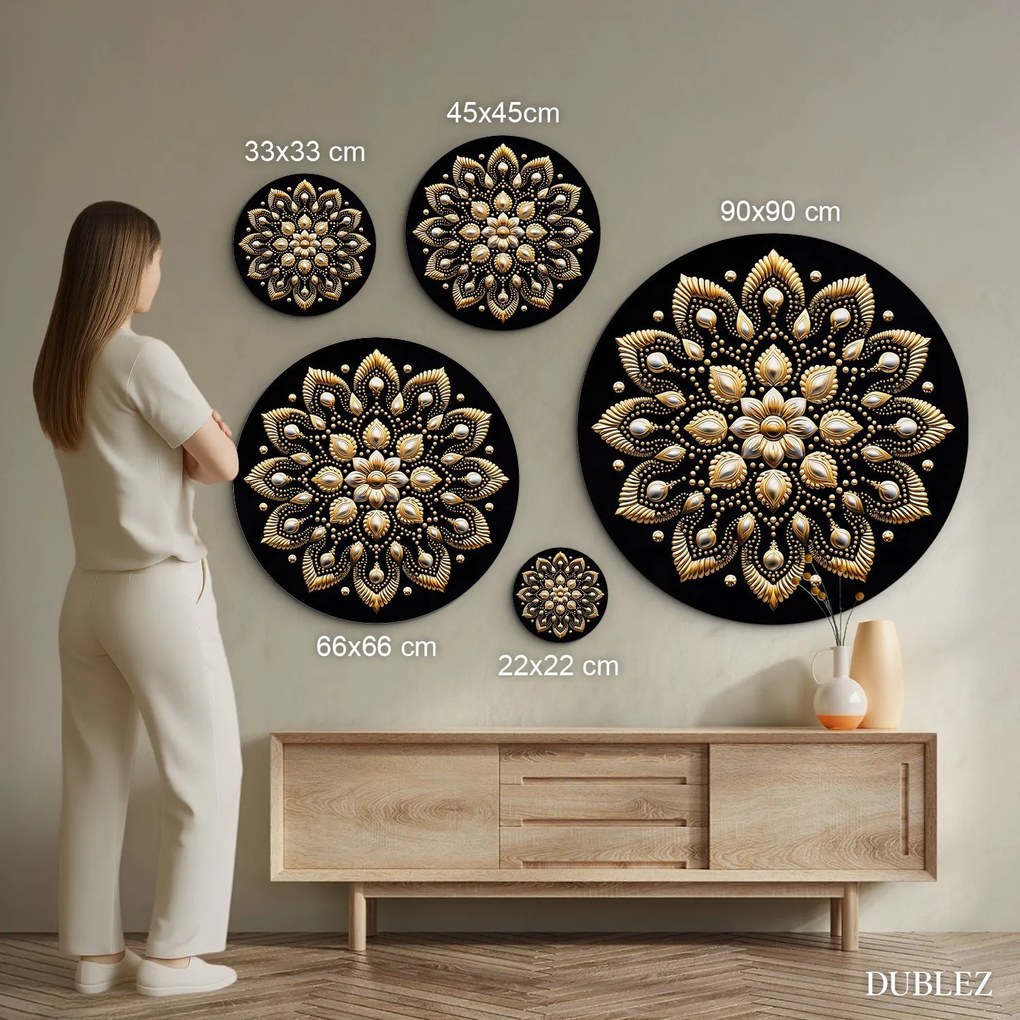 DUBLEZ | Bodkovaná mandala na stenu