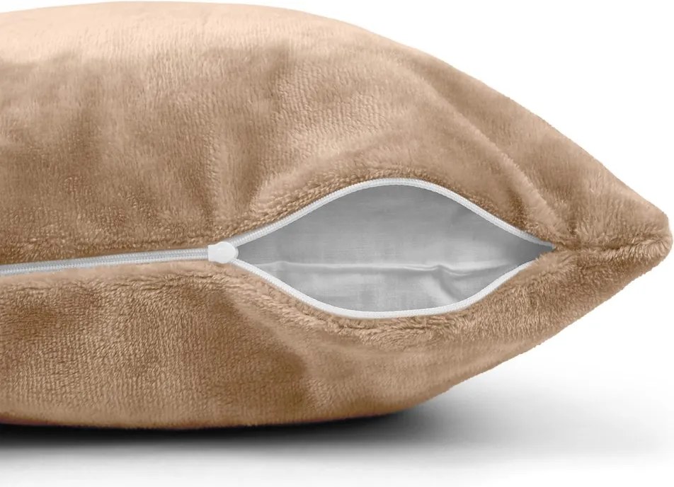 Polášek Poťah na vankúš z mikroplyšu - Medová | 40 x 40 cm