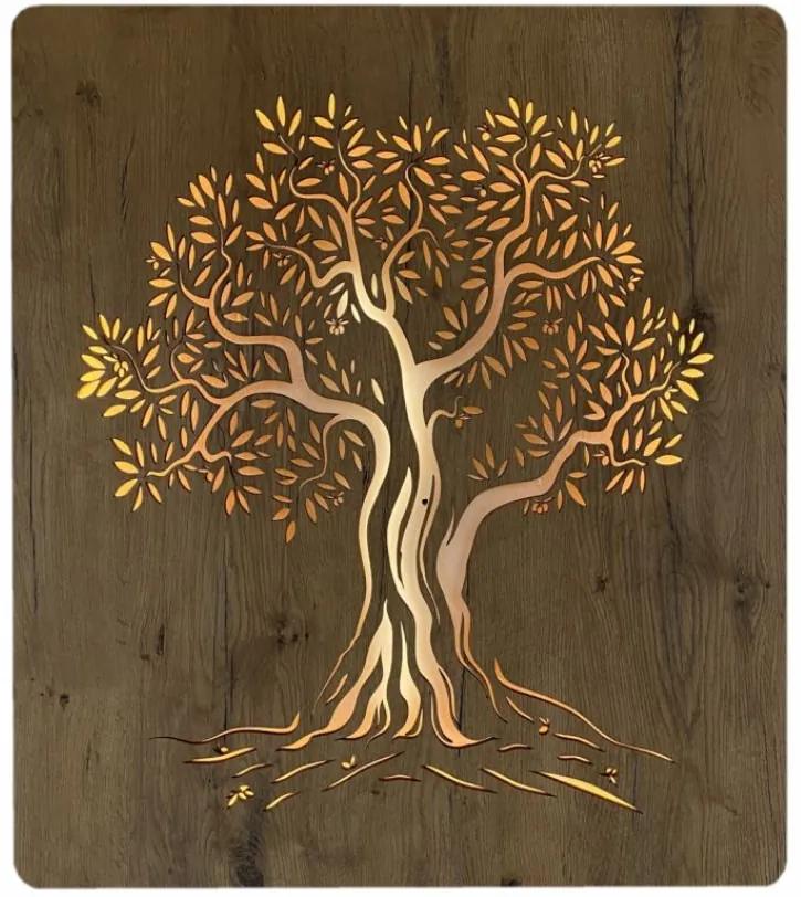 Svietiaci obraz strom Olivovník