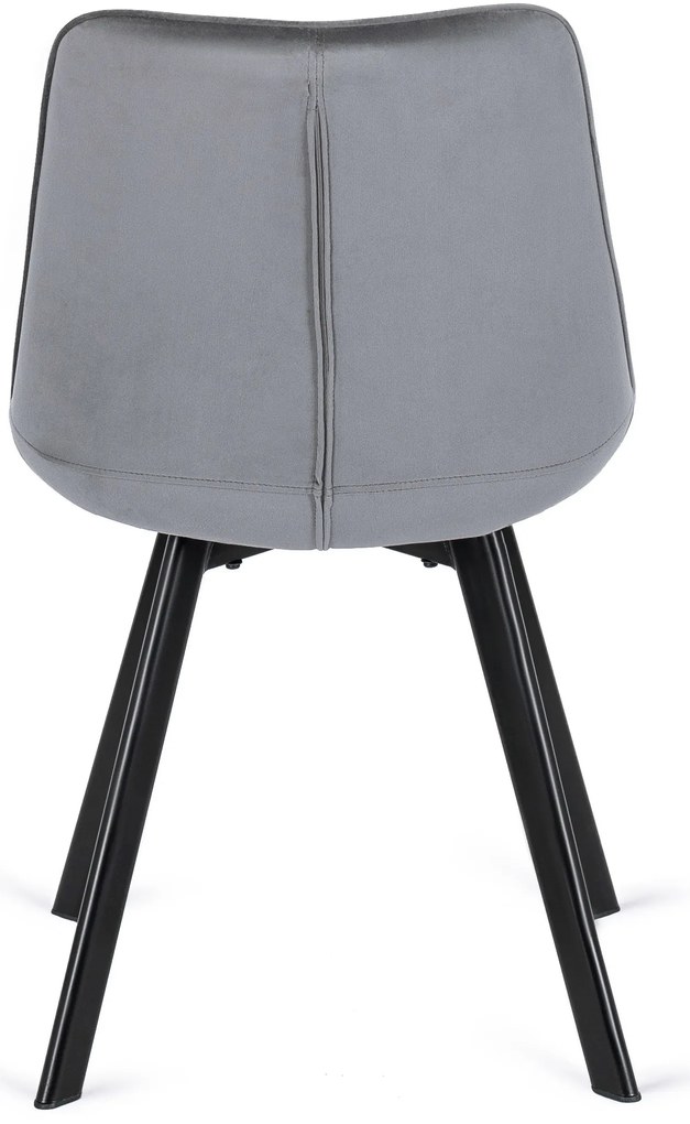 PROXIMA.store - Čalúnená jedálenska stolička RICK FARBA: čierna, MATERIÁL: zamat