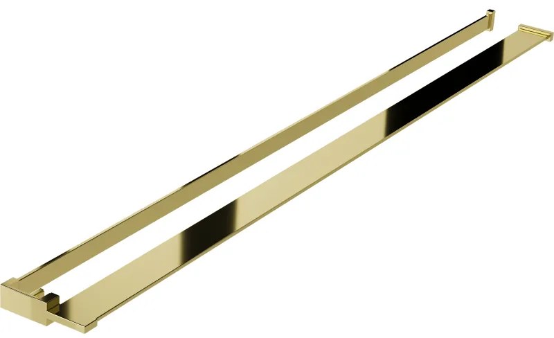 Mexen príslušenstvo, polička/držiak na uteráky pre sprchovú zástenu (max 140cm), zlatá lesklá, 800-02-50