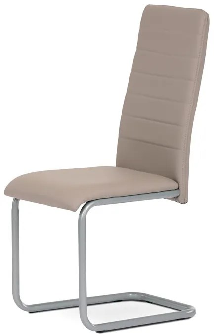 Autronic BONTEC Jedálenská stolička, čierna, ekokoža, DCL-402 BK Farba: Šedá