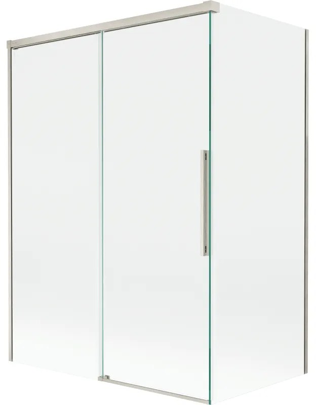 Mexen Rox, 2-krídlová posuvná vaňová zástena 120 + 70 x 150 cm, 8mm číre sklo, oceľový profil, 8C9-120-070-97-00