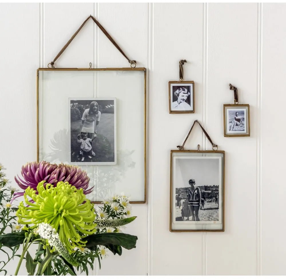 Kovový stojací rámček v zlatej farbe 20x37,5 cm – Rex London