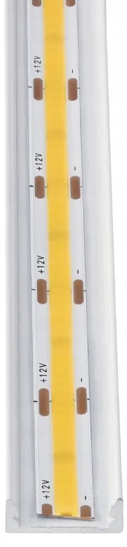 BERGE LED hliníkový profil 1m biely prisadený - sada