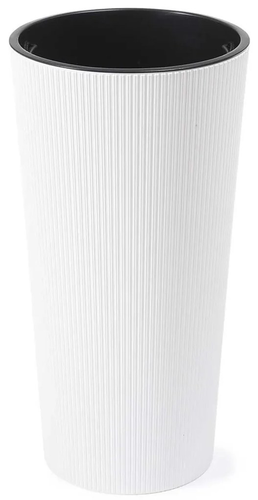 PLASTOVÝ KVETINÁČ URBANIKA ECO 46X25 CM BIELA