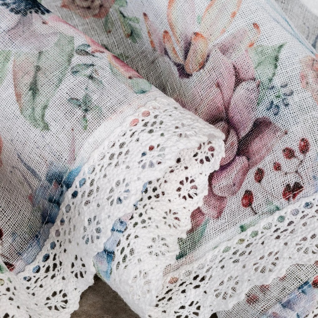 KRÁTKA ZÁCLONA NA PÁSKE DORA 150X30 CM VIACFAREBNÁ