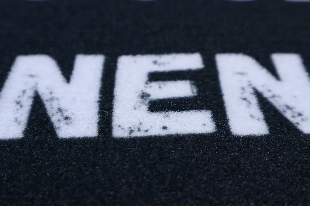 Rohožka Kľúč podo mnou nenájdeš 40x60 cm, 40x60, čiernobiela, Mercury Flooring