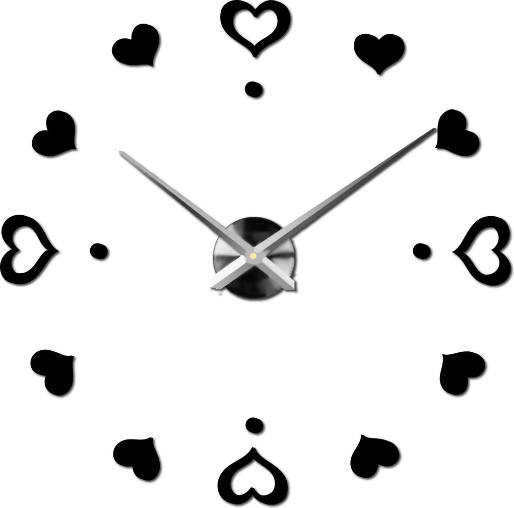 SENTOP | Nástenné hodiny ako obraz moderné hodiny vyrobené z plastu 12S046-S-Wall clock HEU- analógové