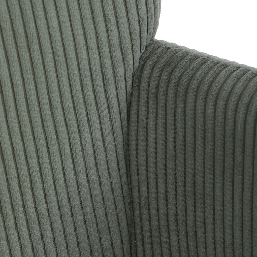 Relaxačné kreslo s podnožkou L7285 GRN6, zelené