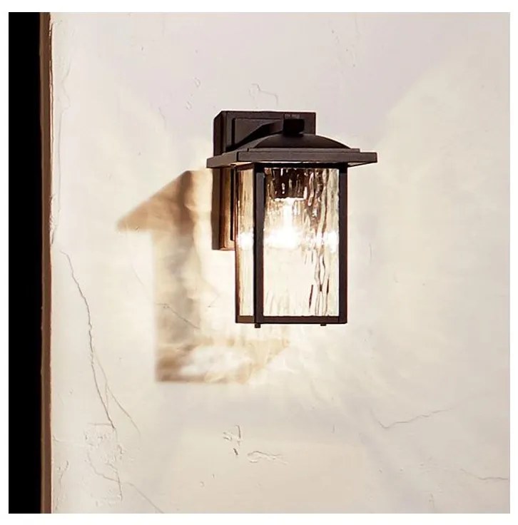 Kichler KL-CAPPANNA-S-BKT - Vonkajšie nástenné svietidlo CAPPANNA S 1xE27/60W/230V IP44