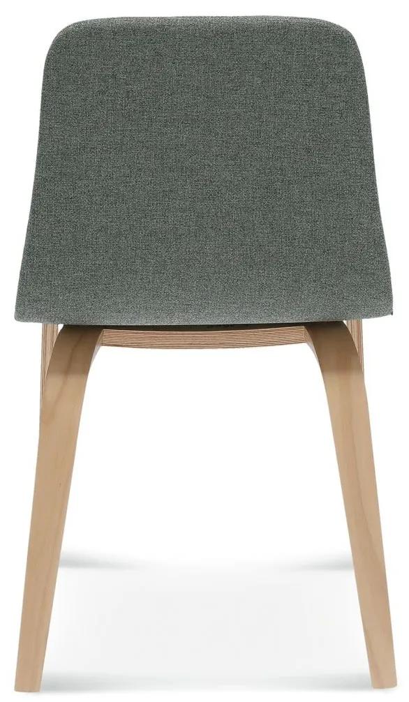 FAMEG Hips - A-1802/1 - jedálenská stolička Farba dreva: dub štandard, Čalúnenie: koža L2