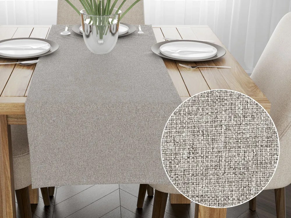 Biante Dekoračný behúň na stôl BKT-552 Prírodná režná 20x140 cm