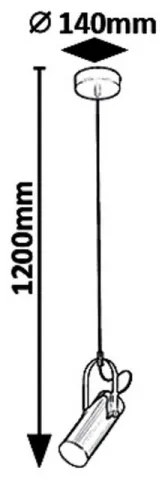 Rabalux 6429 - LED Luster na lanku RAVEN LED/5W/230V