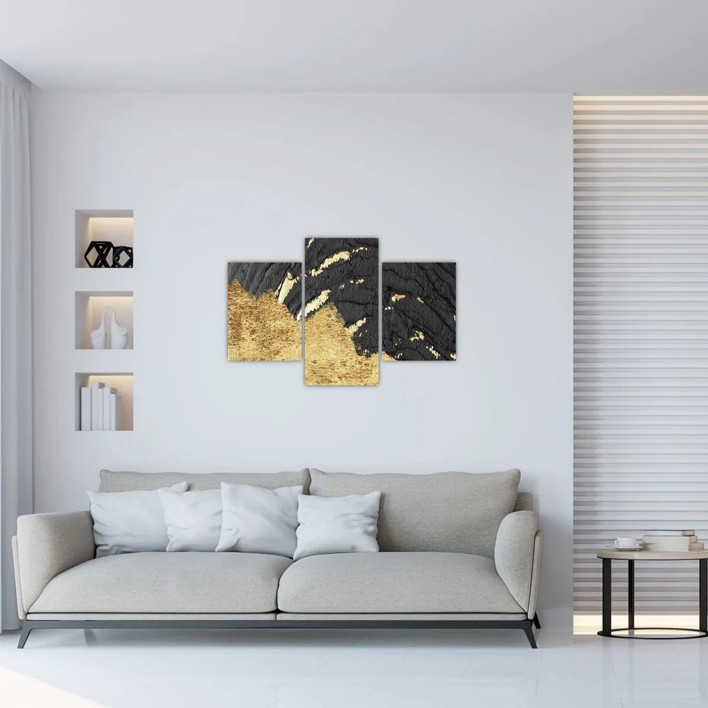 Obraz - Zlatá štruktúra N⁰1 (90x60 cm)