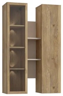 Nástenná polica INAR dub/béžová