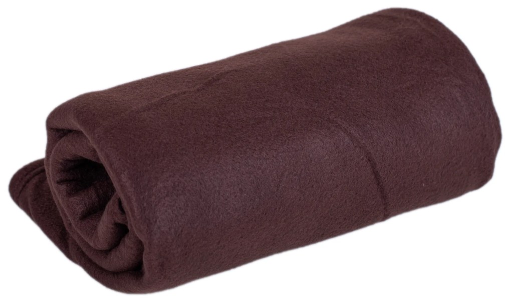 Deka Fleece tmavo hnedá 150x200cm TiaHome