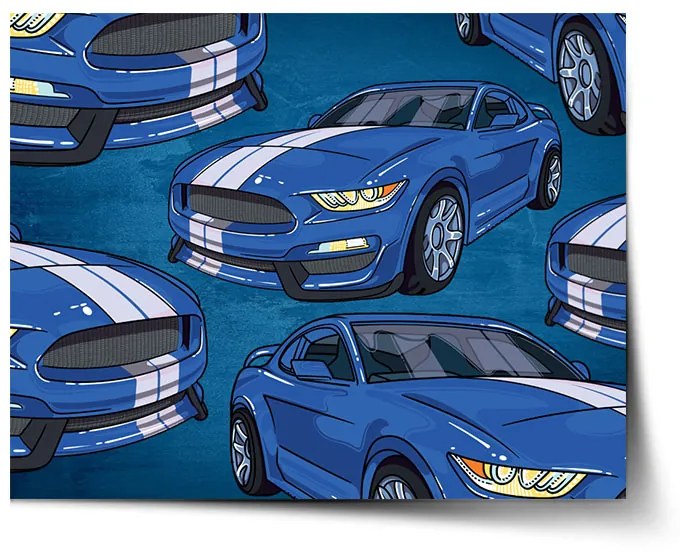 Sablio Plagát Mustang Pattern - 60x40 cm