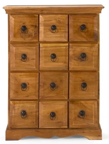 furniture-nabytek.cz - Masívna komoda Texas z akácie, lakovaná, prírodná – 58×25×82 cm