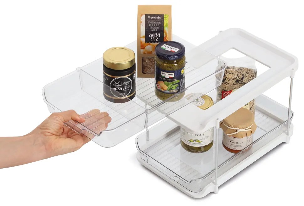 Zeller Present Prídavná poschodová polička, vysúvacia, 2 úrovne COMPACTA