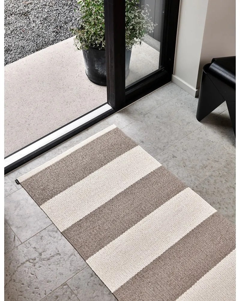 Béžovo-krémový vnútorný a vonkajší behúň 70x300 cm Bob Mud Vanilla – Pappelina