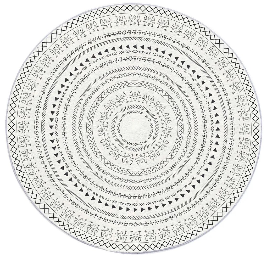 TZ Okrúhly vzorovaný koberec Tina Rozmer: 90 cm