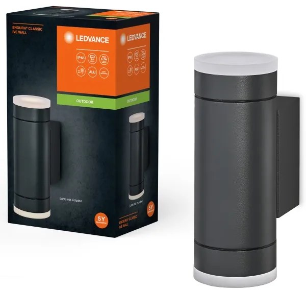 Ledvance - Vonkajšie nástenné svietidlo IVE 2xGU10/35W/230V IP65
