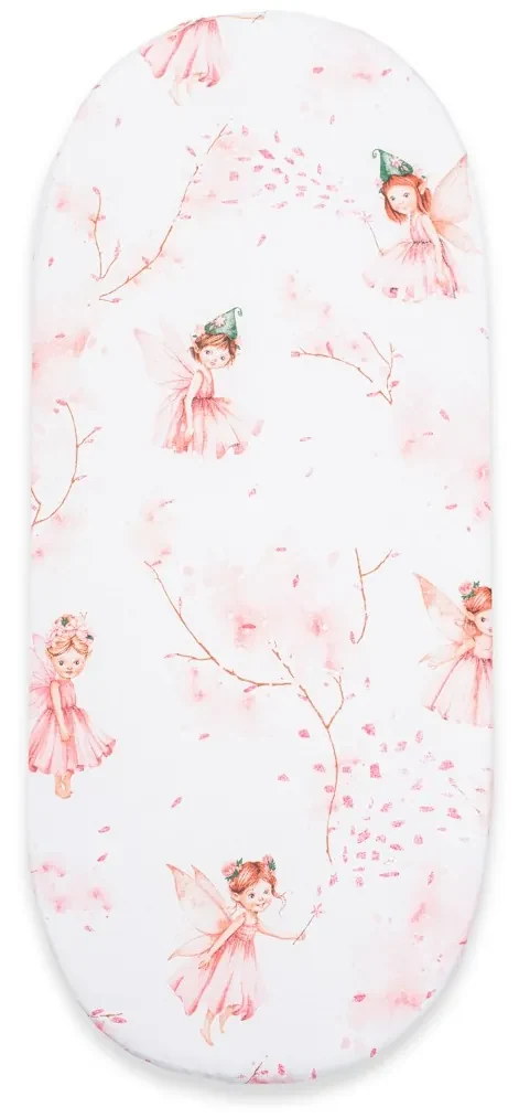 Bavlnené prestieradlo do kočíka New Baby Víly 35x75 cm