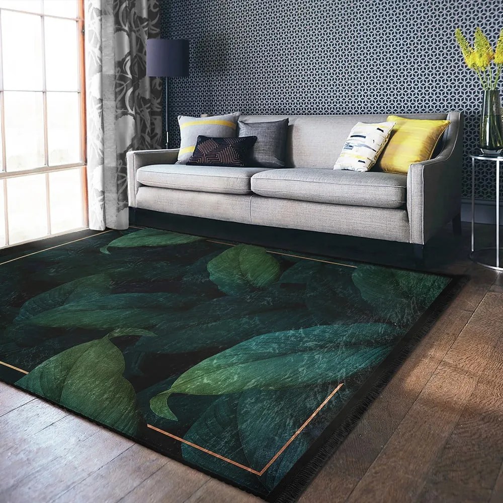Prateľný koberec v petrolejovej farbe 160x230 cm Unique – Mila Home