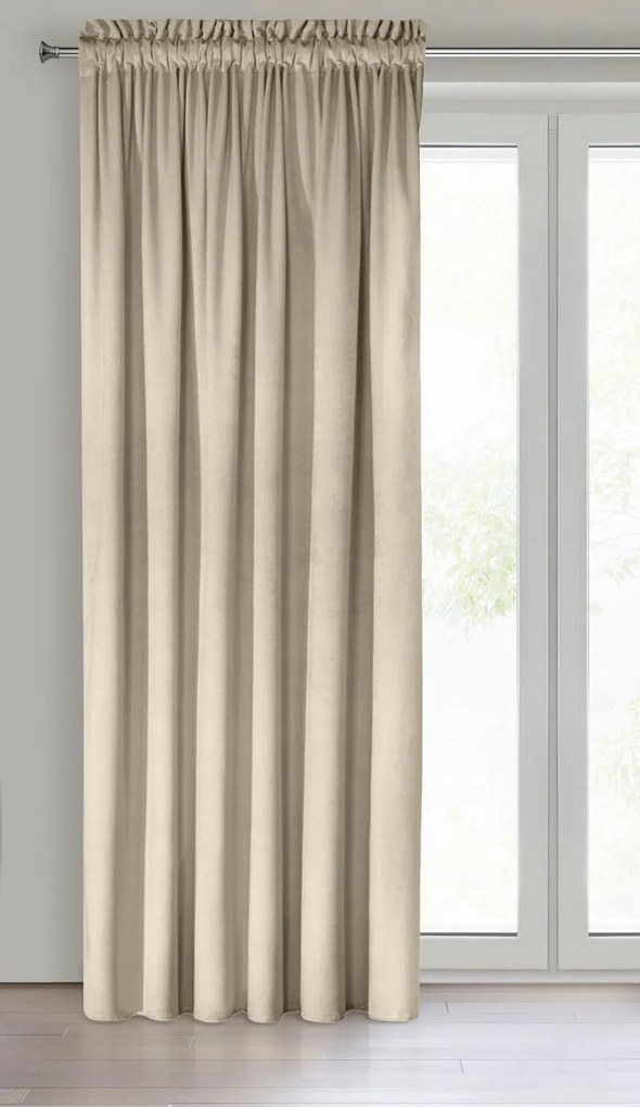 ZATEMŇOVACÍ ZÁVES NA PÁSKE MELANIE 140X270 CM SVETLOBÉŽOVÁ