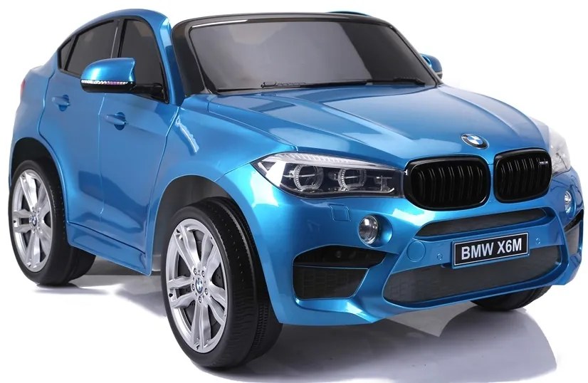 LEAN CARS ELEKTRICKÉ AUTÍČKO BMW X6M - LAKOVANÉ - MODRÉ - 2x120W - 12V10Ah - 2021