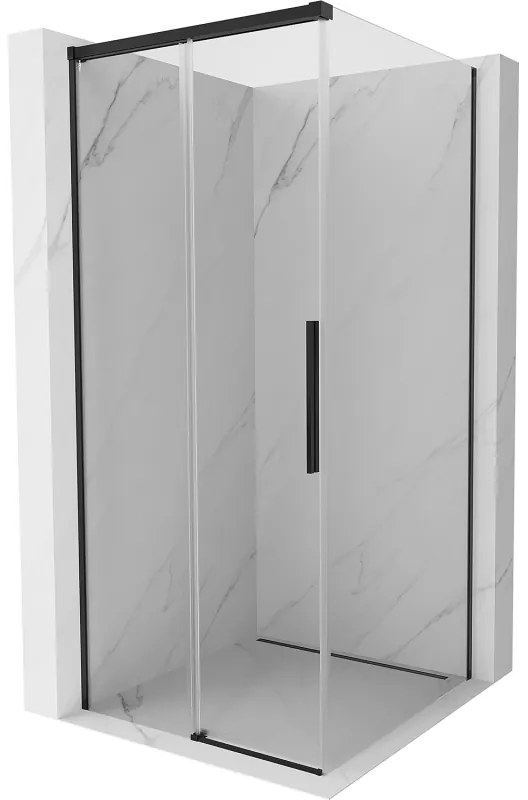 Mexen Rox, posuvný sprchový kút 95 x 95 cm, číre sklo, čierny profil, 8C2-095-095-70-00