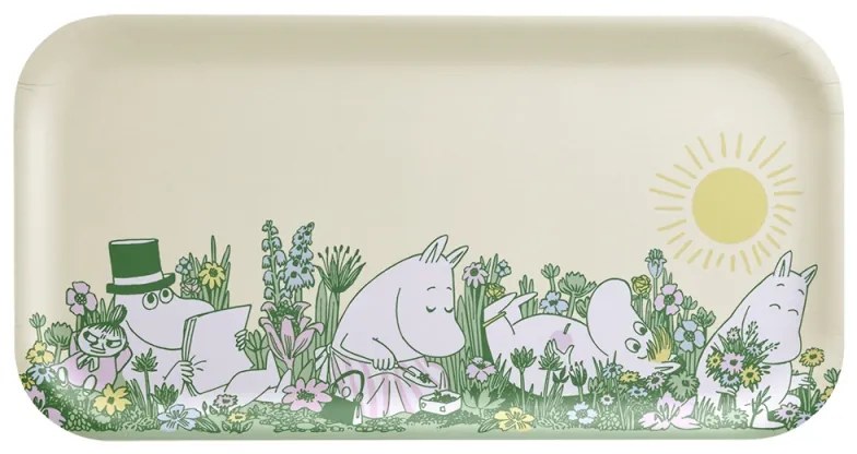 Podnos Moomin In the garden 43x22cm