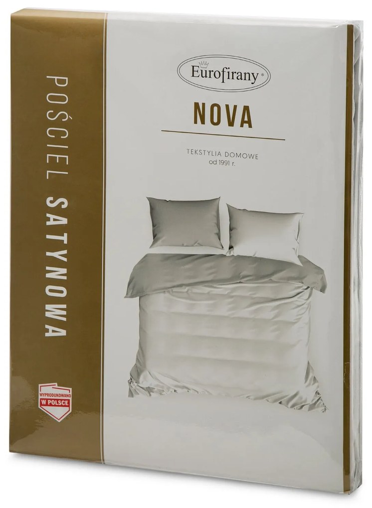SATÉNOVÉ OBLIEČKY NOVA3 200X220 CM, 2KS 70X80 CM BIELE