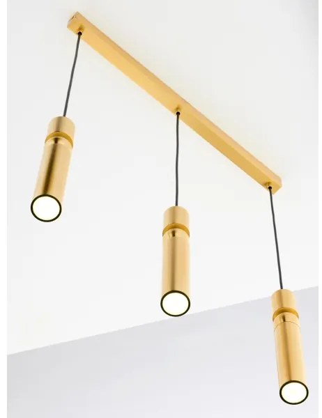 Jupiter 2010 - Luster na lanku ALAS 3xGU10/10W/230V zlatá