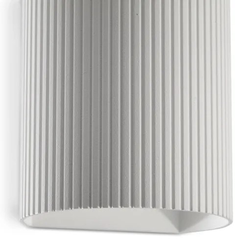 FARO 40526 - Nástenné svietidlo SOLE 1xGU10/8W/230V biela vrúbkovaná zaokrúhlený