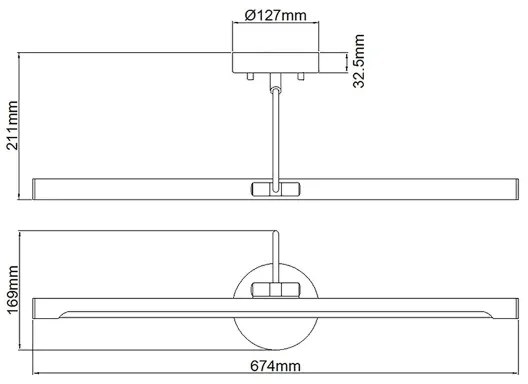 Elstead ALTON-PL-L-BB - LED Obrazové svietidlo ALTON LED/10W/230V zlatá