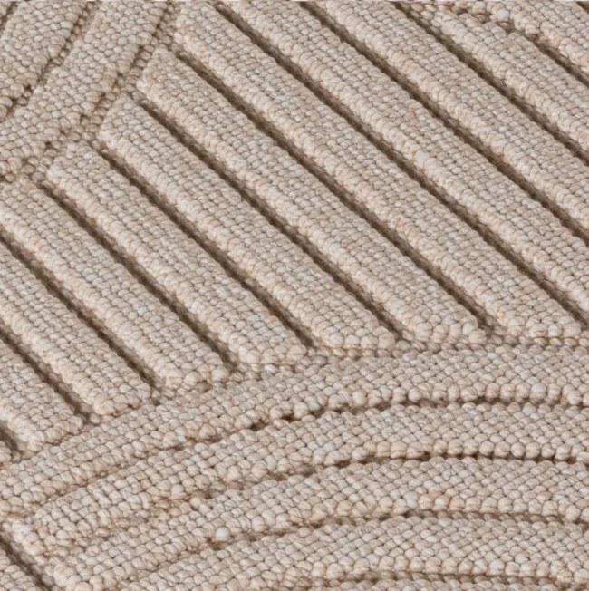 Koberec Helix geometrický, béžový kruh